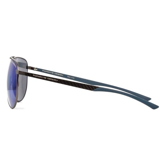 New PORSCHE DESIGN Grey Aviator P8962 C Sunglasses Women - Picture 3 of 4